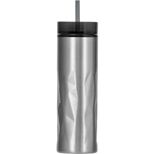 Serendipio Fire & Ice Stainless Steel & Plastic 2-In-1 Tumbler Side Straw